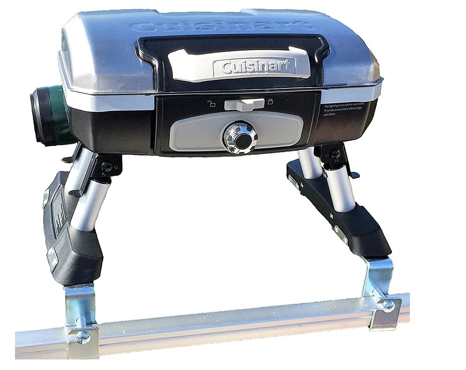 Cuisinart Grill Modified for Pontoon Boat